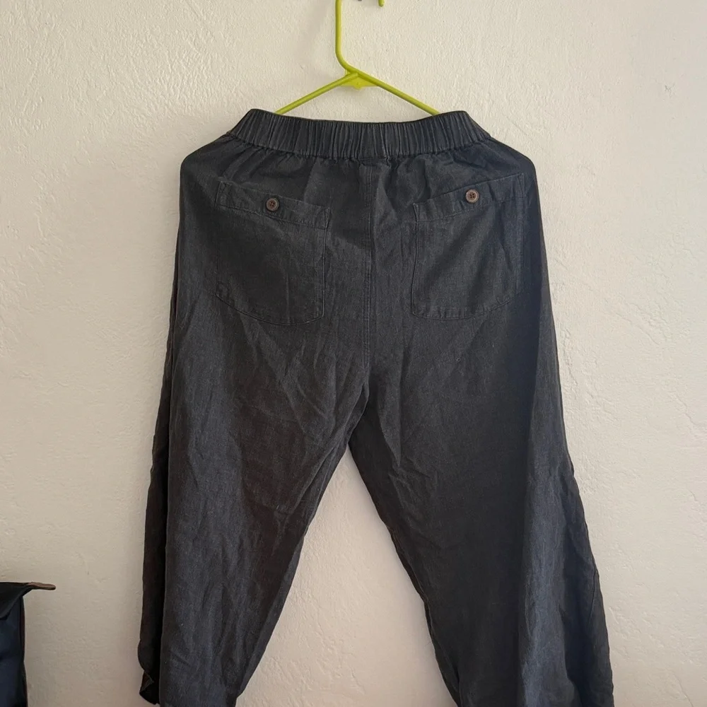 Patagonia Charcoal Wide Leg Wrap Pants - Picture 9 of 9